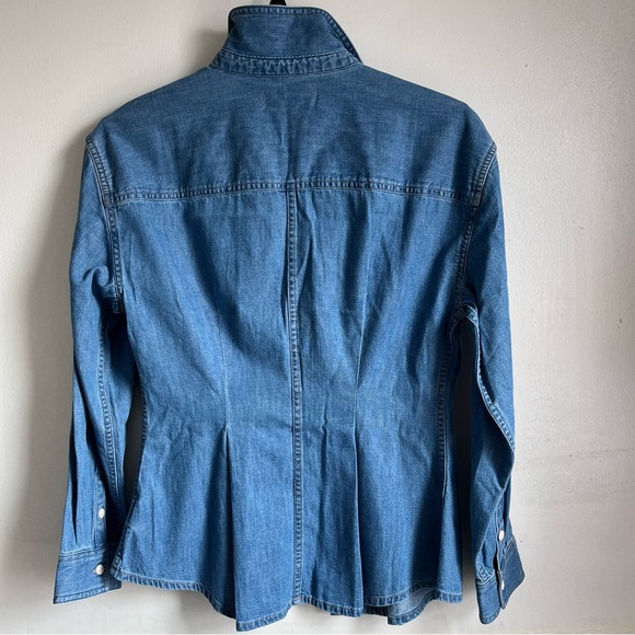 MADEWELL Denim Darted Button-Up Shirt - Picture 8 of 11